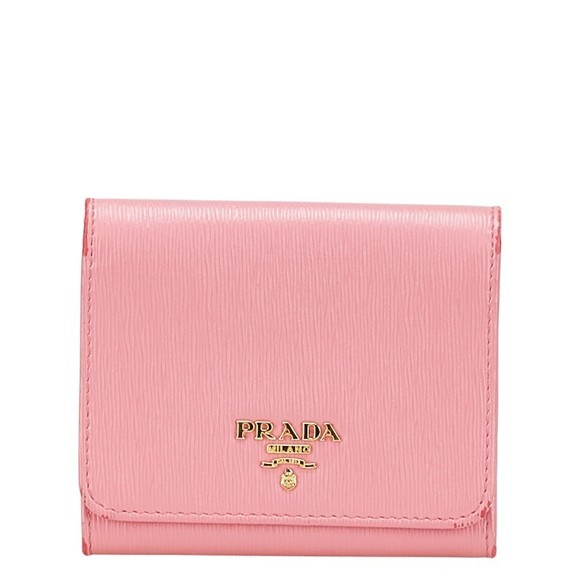 Prada Tri leather pink Wallet - Picture 1 of 8